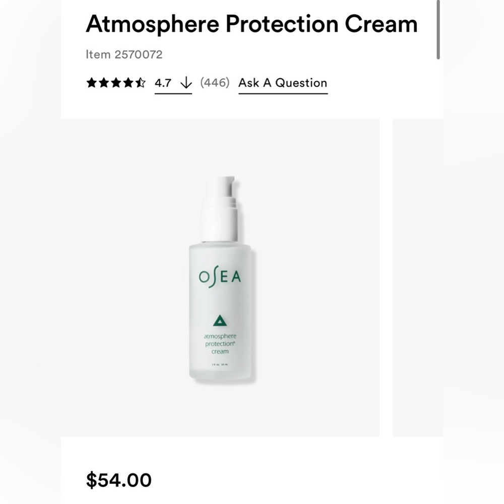 OSEA atmosphere protection cream